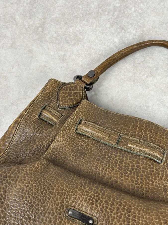 Moschino 2000s Moschino Brown Leather Shoulder Bag Size ONE SIZE - 11 Thumbnail