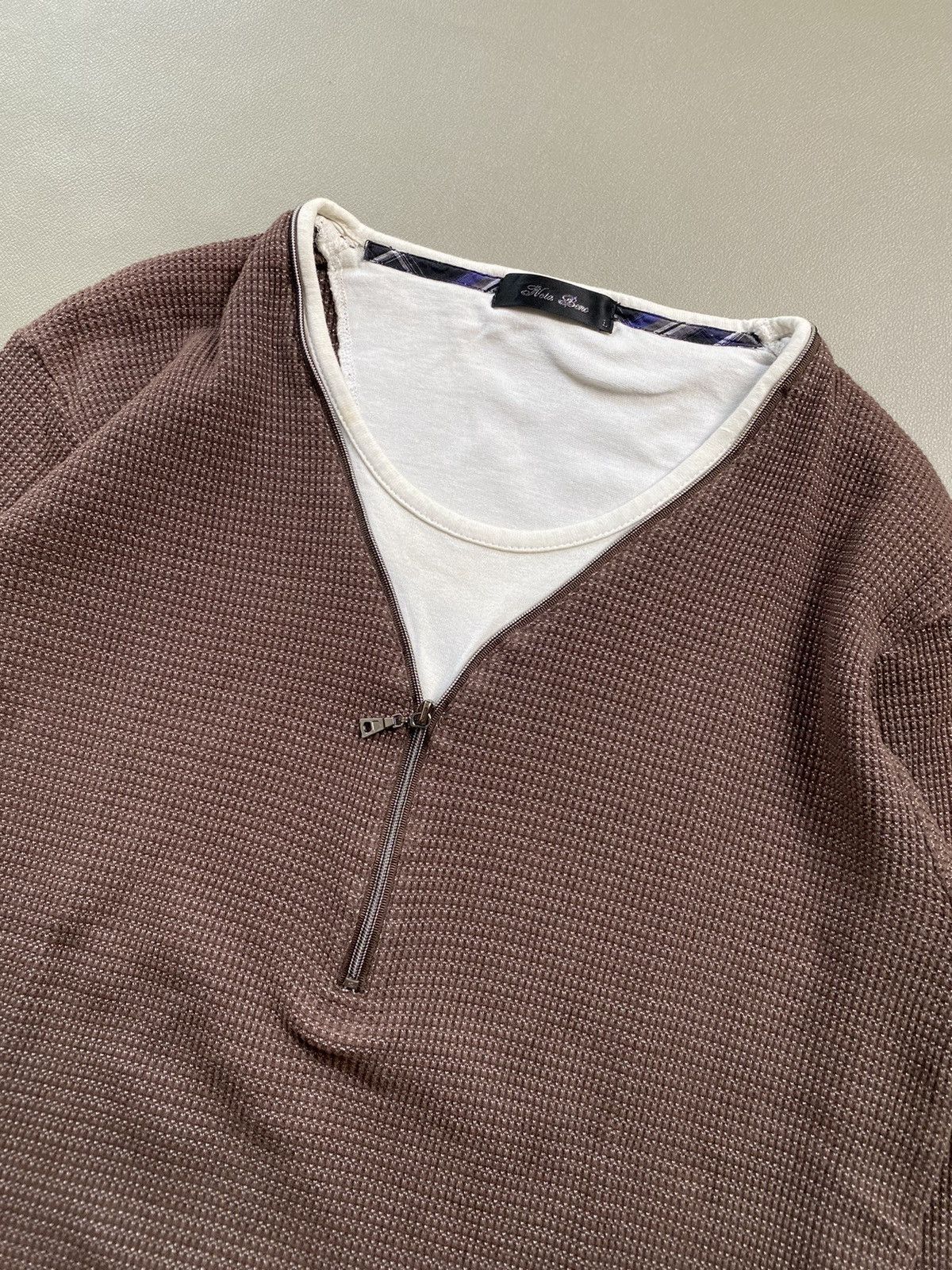 14th Addiction × KMRii × Yasuyuki Ishii Nota Bene Double Layer Zip Longsleeve Size US M / EU 48-50 / 2 - 3 Thumbnail