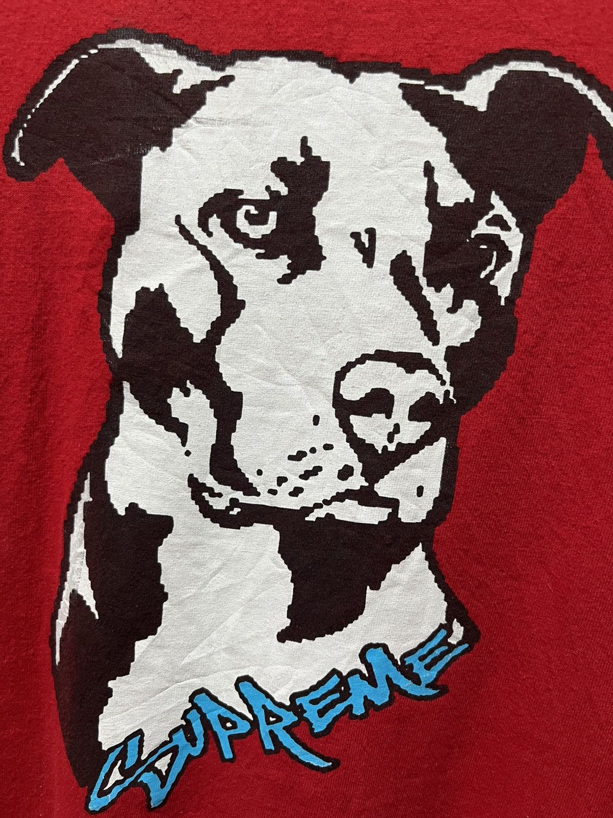 Supreme SUPREME RED PITBULL TEE Size US M / EU 48-50 / 2 - 2 Thumbnail