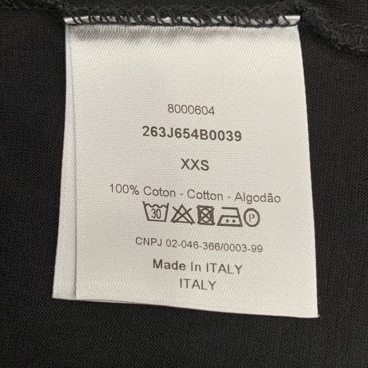 Dior Dior Embroidered Bee Round-Neck Black Cotton Short-Sleeve T- Size US XXS / EU 40 - 4 Thumbnail