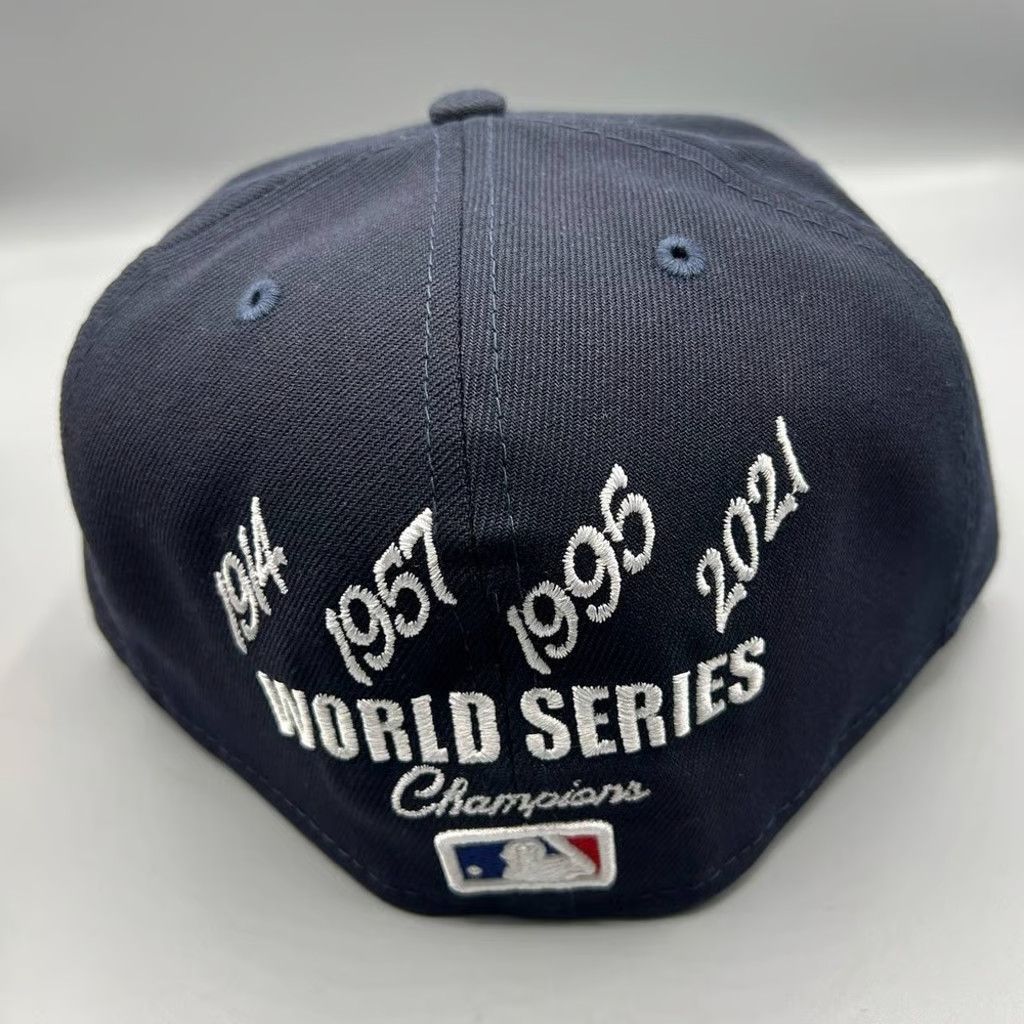 New Era Atlanta Braves Hat Men 7 1/4 59Fifty New Era Fitted Cap New Size ONE SIZE - 5 Thumbnail