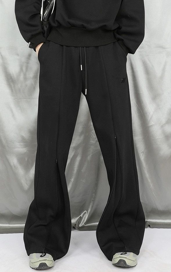 Japanese Brand × Vintage Avant garde front zip skater sweatpants pants Size US 32 / EU 48 - 4 Thumbnail