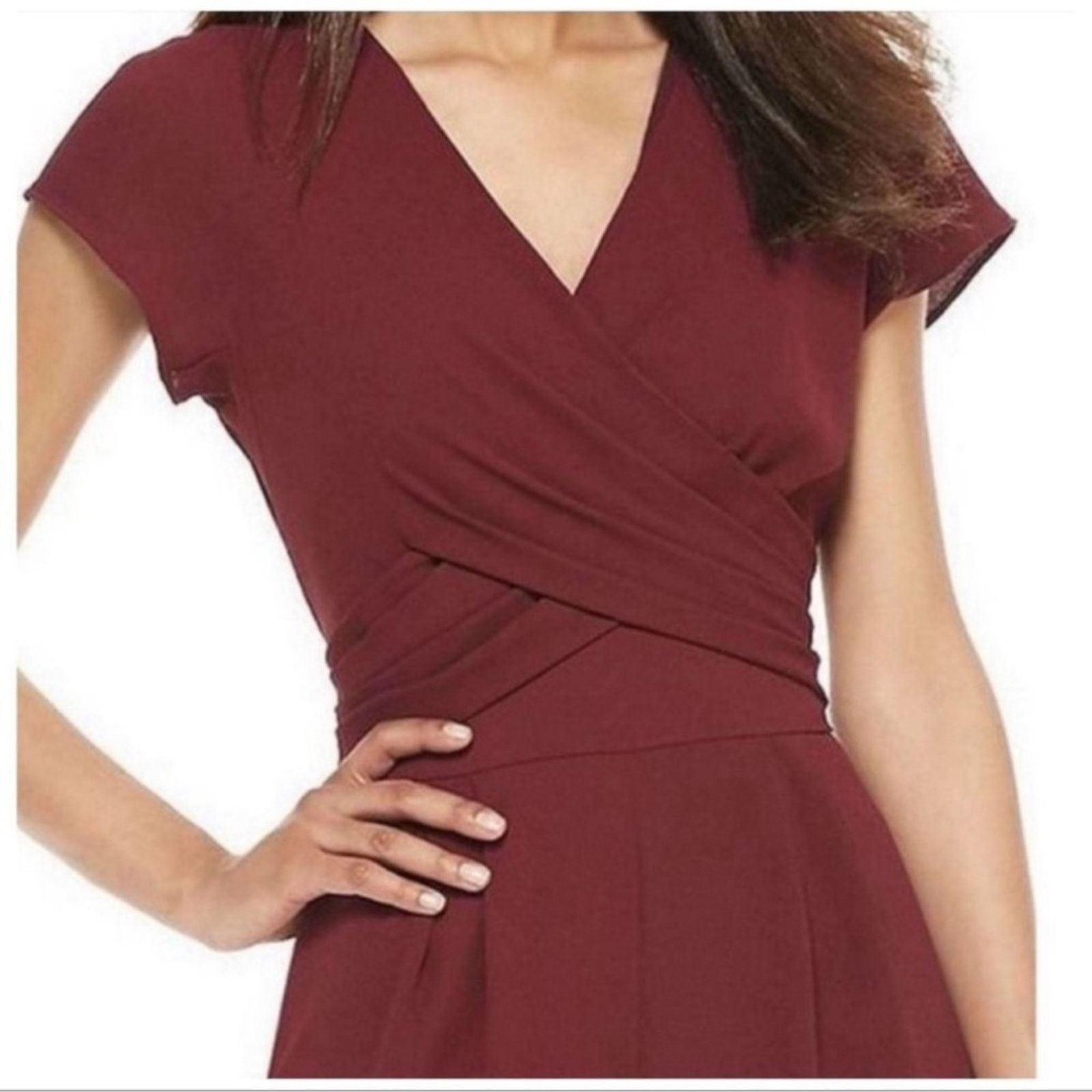 Other Gal Meets Glam Delaney Crossover Wrap Jumpsuit Size 30" / US 8 / IT 44 - 3 Thumbnail