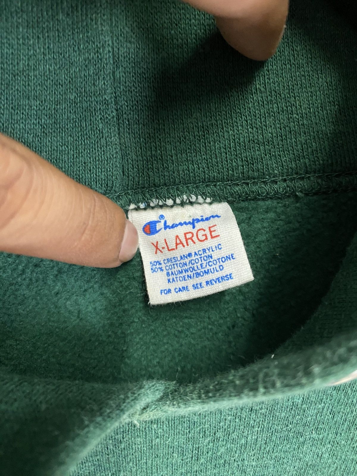 Champion 💥GRAILS💥VTG 80s CHAMPION WASHINGTON UNIVERSITY HOODIE Size US L / EU 52-54 / 3 - 4 Thumbnail