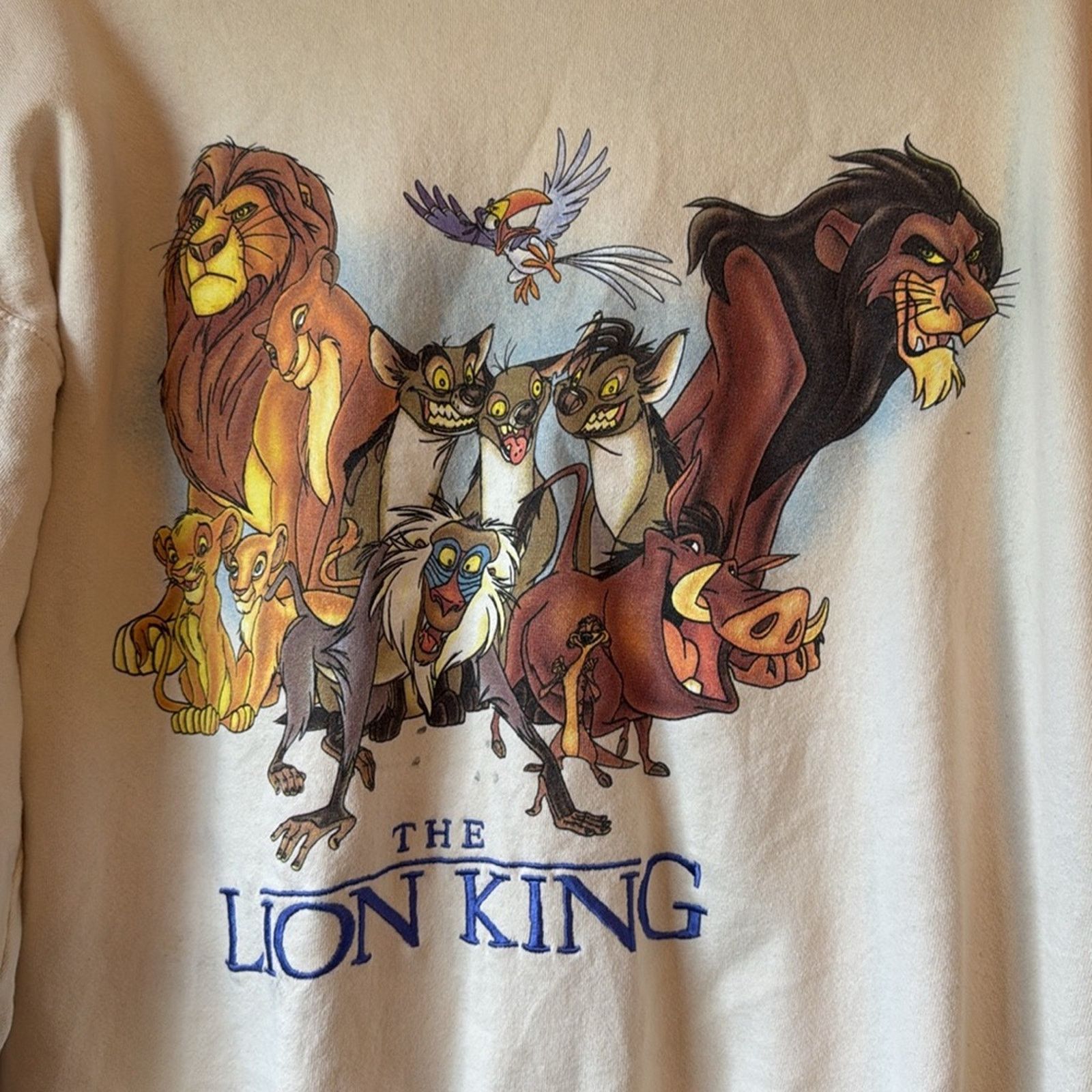 Disney Vintage Lion King Sweatshirt Mens XL Disney 90s simba scar Size US XL / EU 56 / 4 - 3 Thumbnail