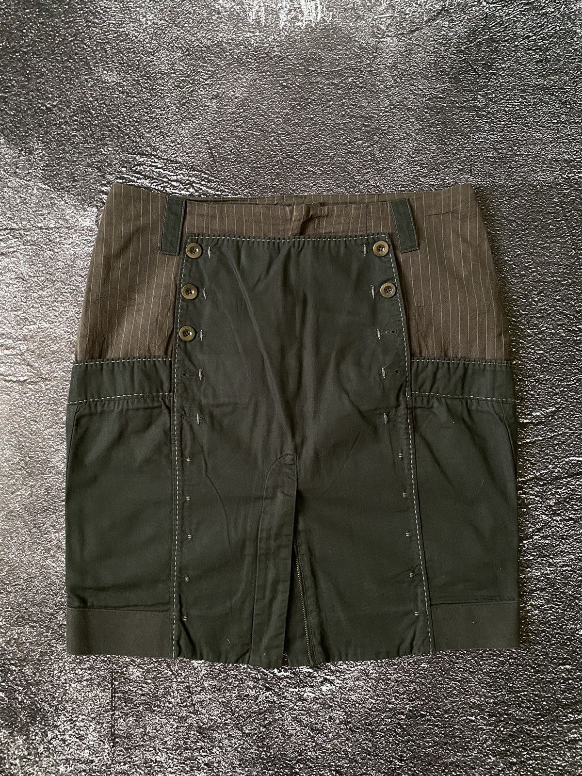 Marithe + Francois Girbaud Vintage Marithe Francois Girbaud Ribbon Button Skirt Size L Size 34" / US 12 / IT 48 - 1 Thumbnail