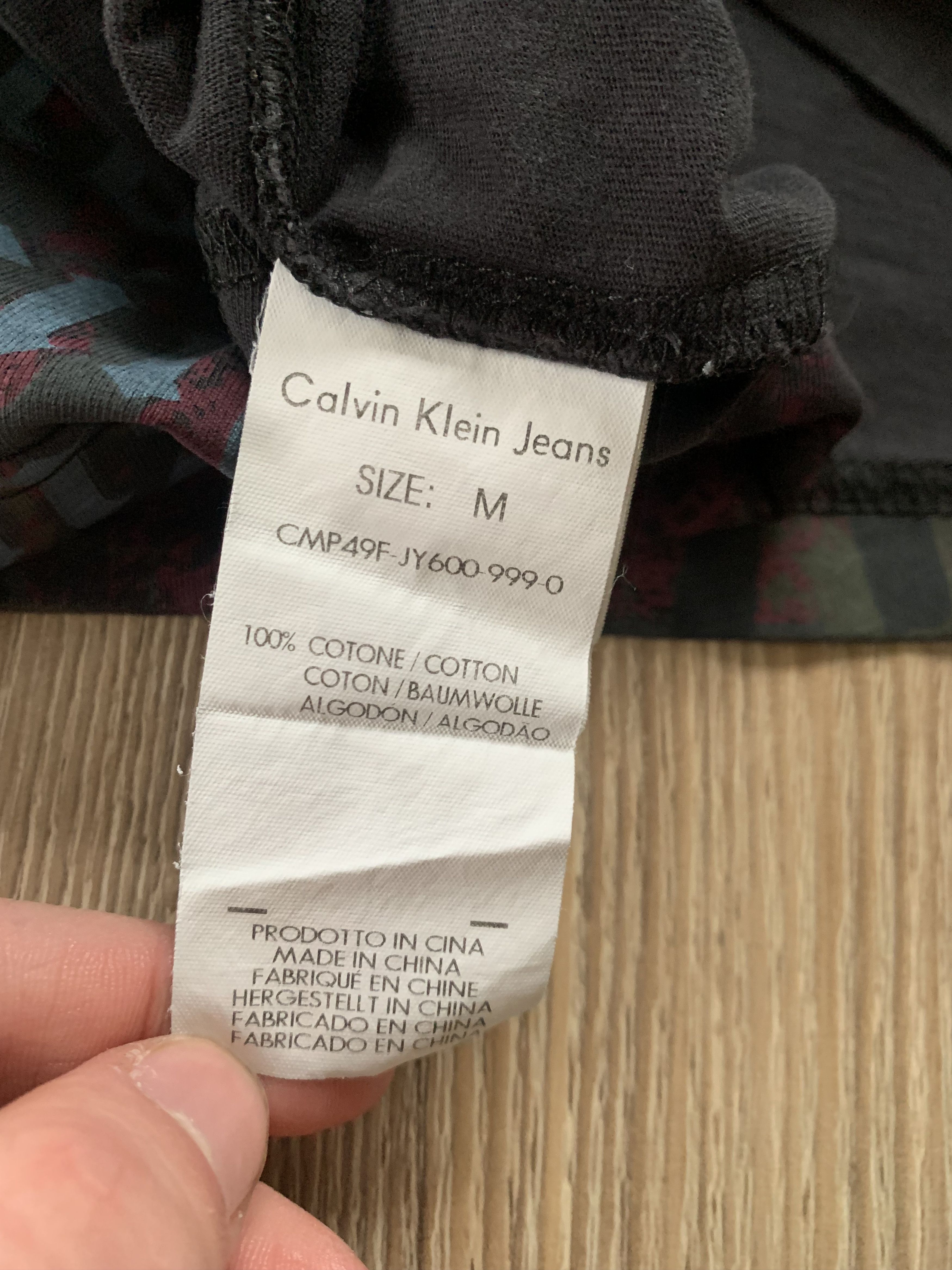 Calvin Klein Mens Calvin Klein Jeans Vintage Printed T Shirt Size US M / EU 48-50 / 2 - 6 Thumbnail
