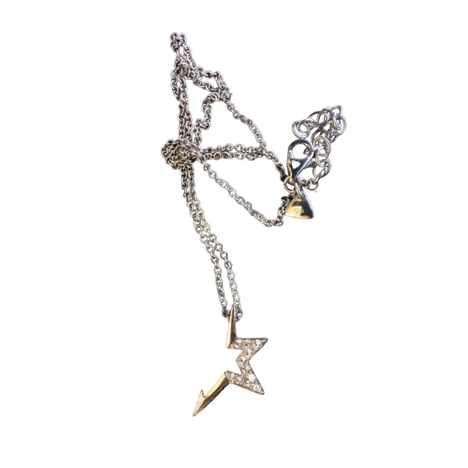 Thierry Mugler The Thierry Mugler Halved Black Rhinestones Necklace Size ONE SIZE - 2 Thumbnail