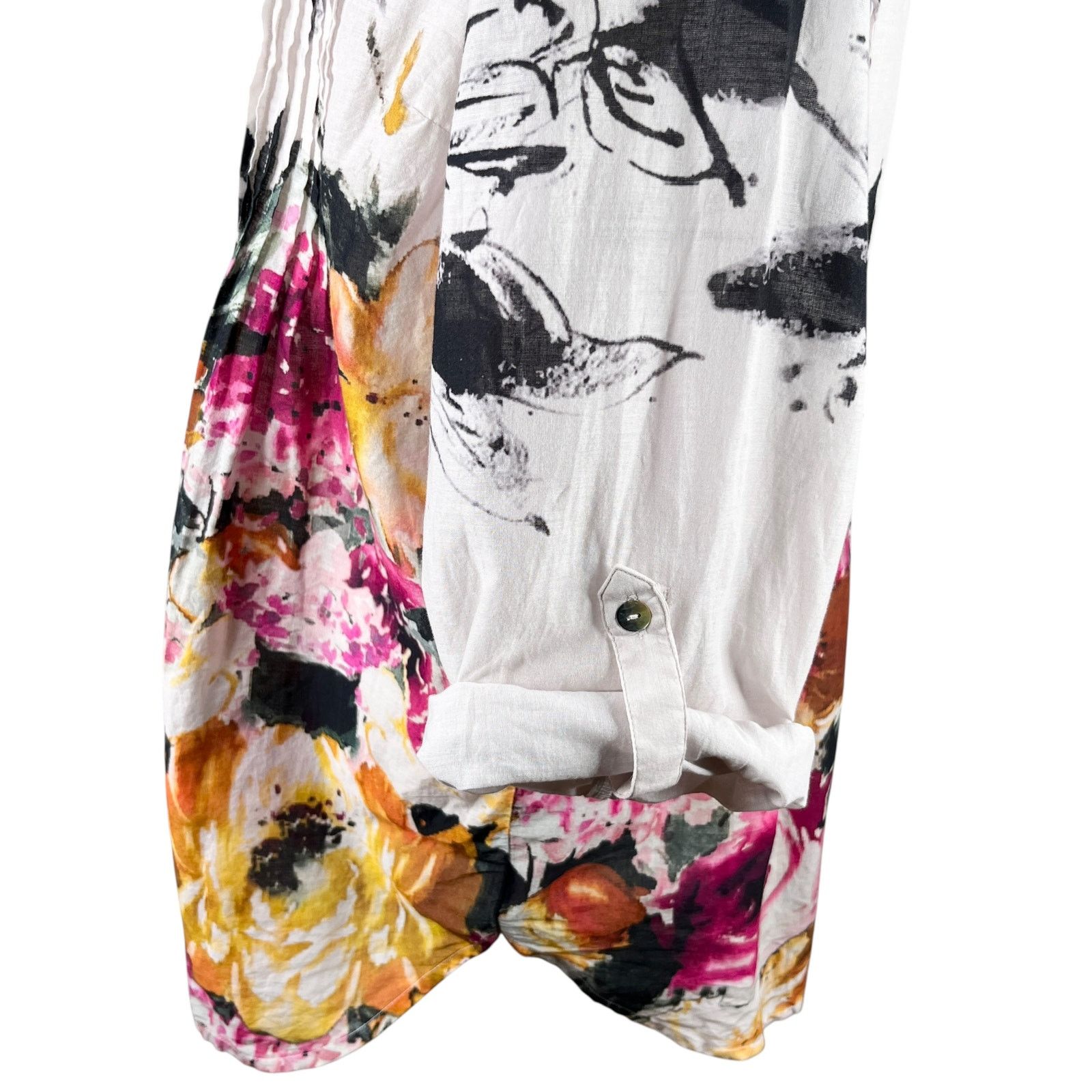 Other Soft Surroundings Champs De Fleur Floral Shirt L Button Down Size L / US 10 / IT 46 - 6 Thumbnail