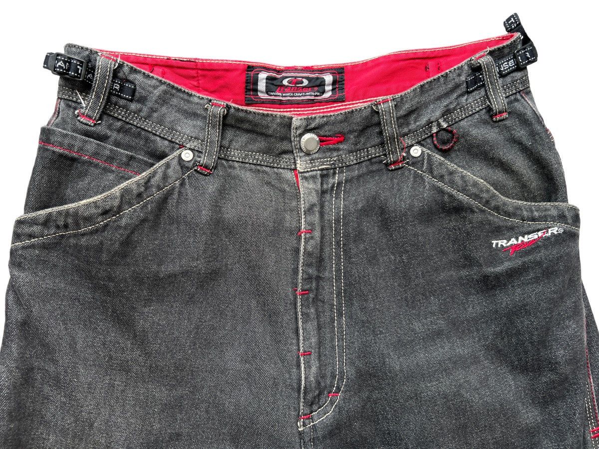 Japanese Brand Transer Jeans Hip Hop Skateboard Multipocket Baggy Jeans 31 Size 31" - 6 Thumbnail
