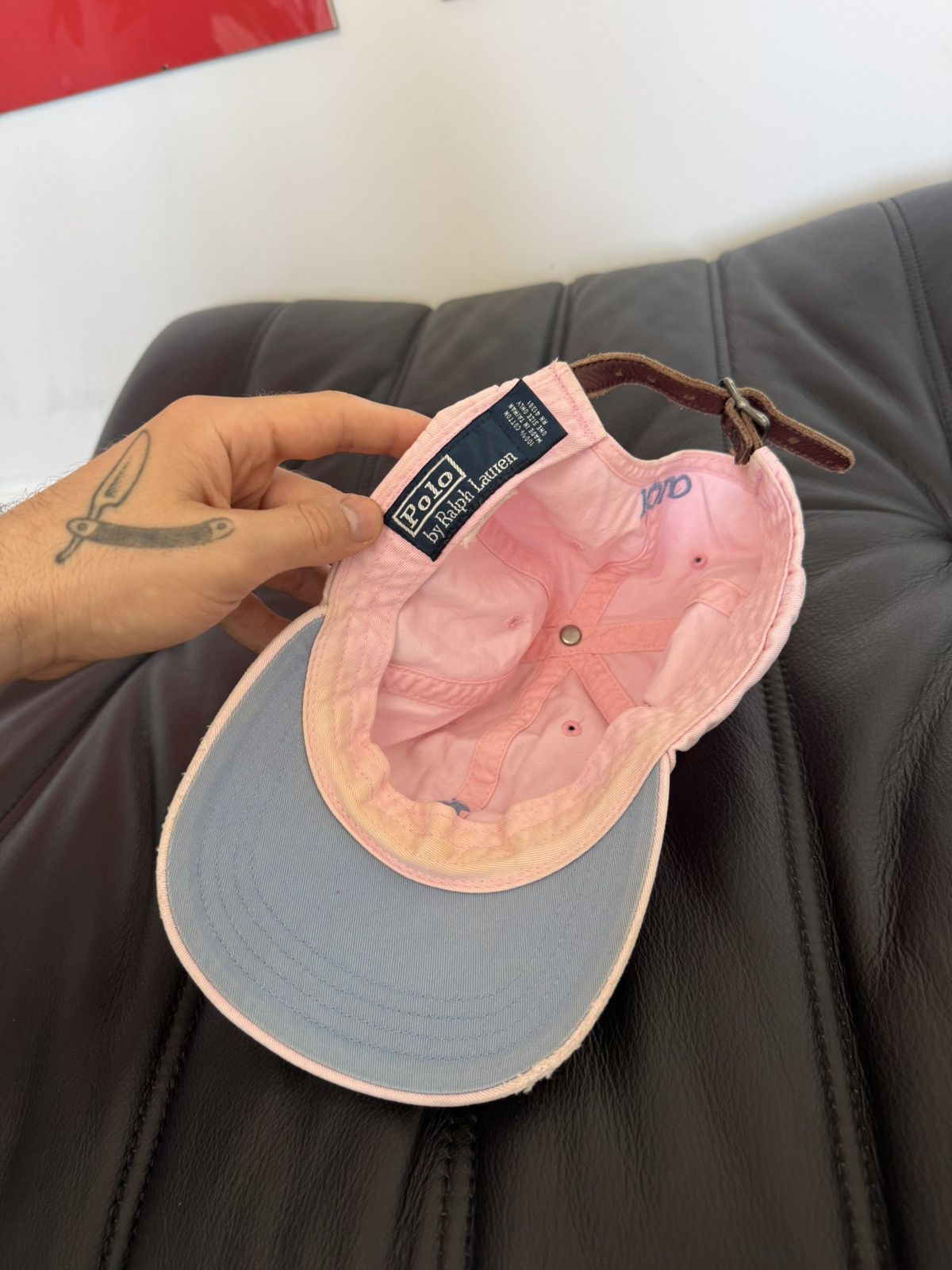 Ralph Lauren Rare Pink Polo Ralph Lauren Cap Hat Classic Center Logo Size ONE SIZE - 3 Thumbnail