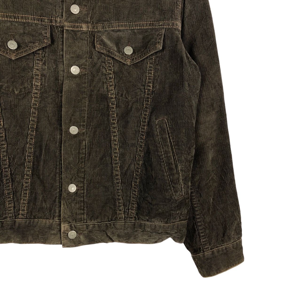 Blue Blue Japan 🔥Vintage Corduroy Trucker Jacket HRM Japan Biker Wear Size US M / EU 48-50 / 2 - 5 Thumbnail