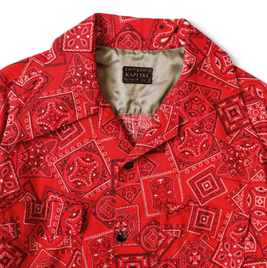 Kapital Mura Sheeting COOKIE Bandana Pattern Rangle Collar Shirt Size US XL / EU 56 / 4 - 3 Thumbnail