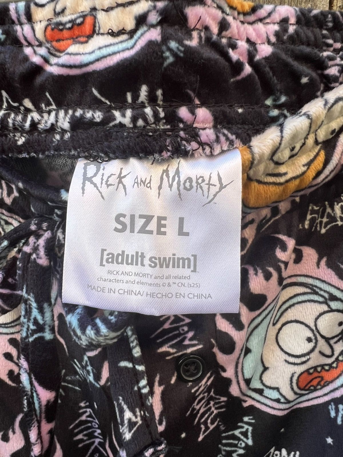 Other Officially licensed Rick And Morty black pajama pants Large Size US 34 / EU 50 - 6 Thumbnail