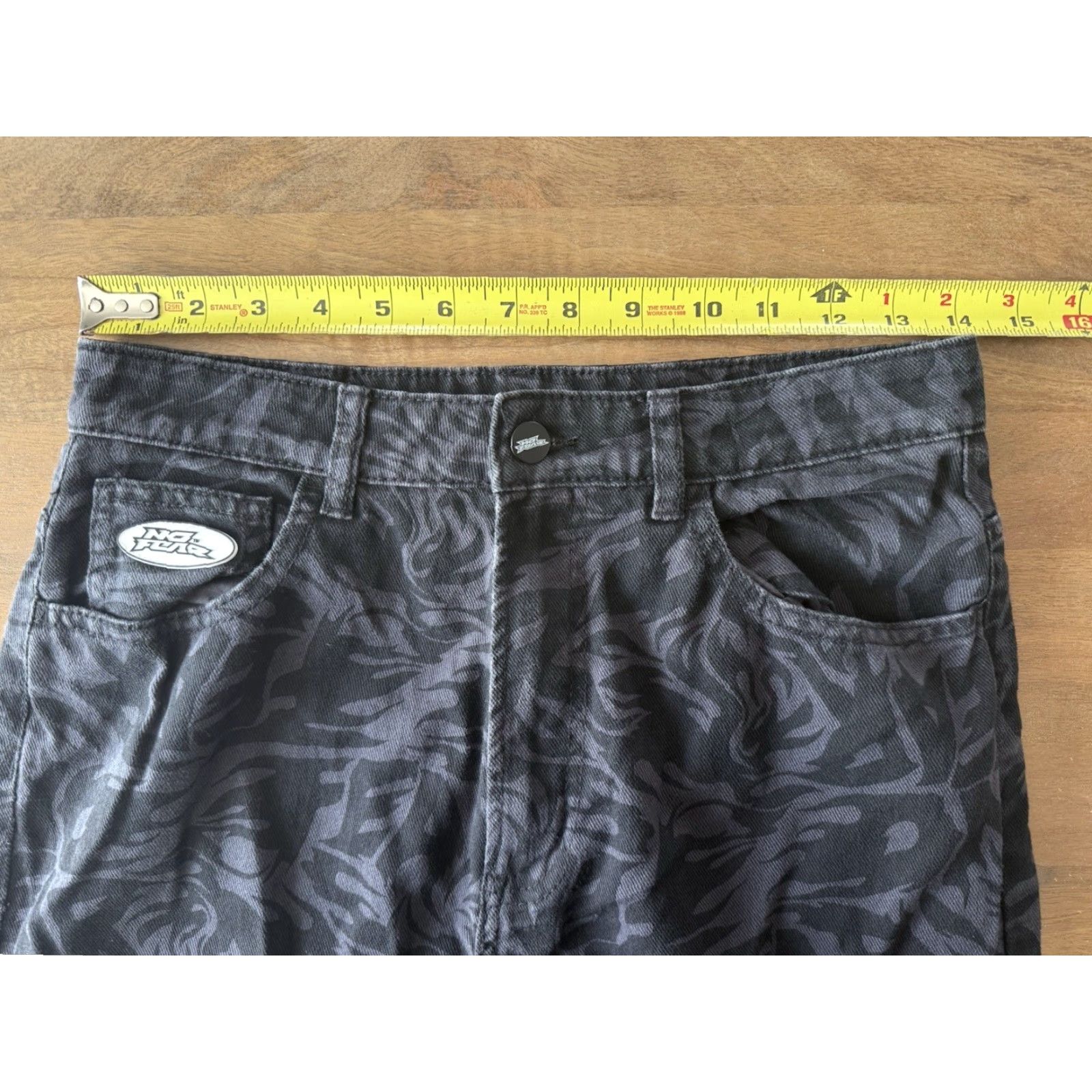 H&M No Fear x H&M Jeans Womens Size 6 Black Wide Leg Denim Y2K Street Size 28" / US 6 / IT 42 - 6 Thumbnail