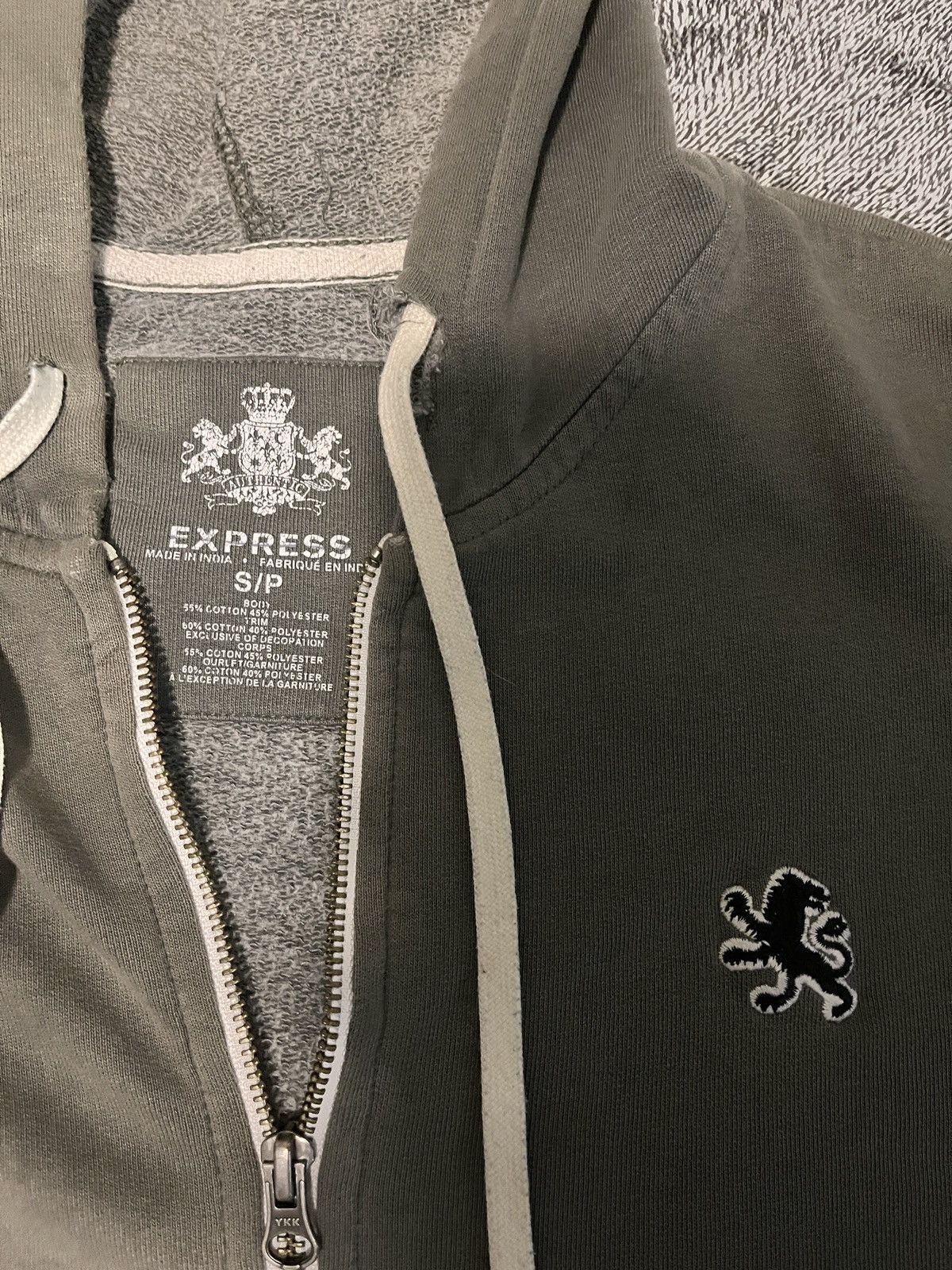 Express Dark Gray Express Zip-Up Jacket Size US S / EU 44-46 / 1 - 2 Thumbnail