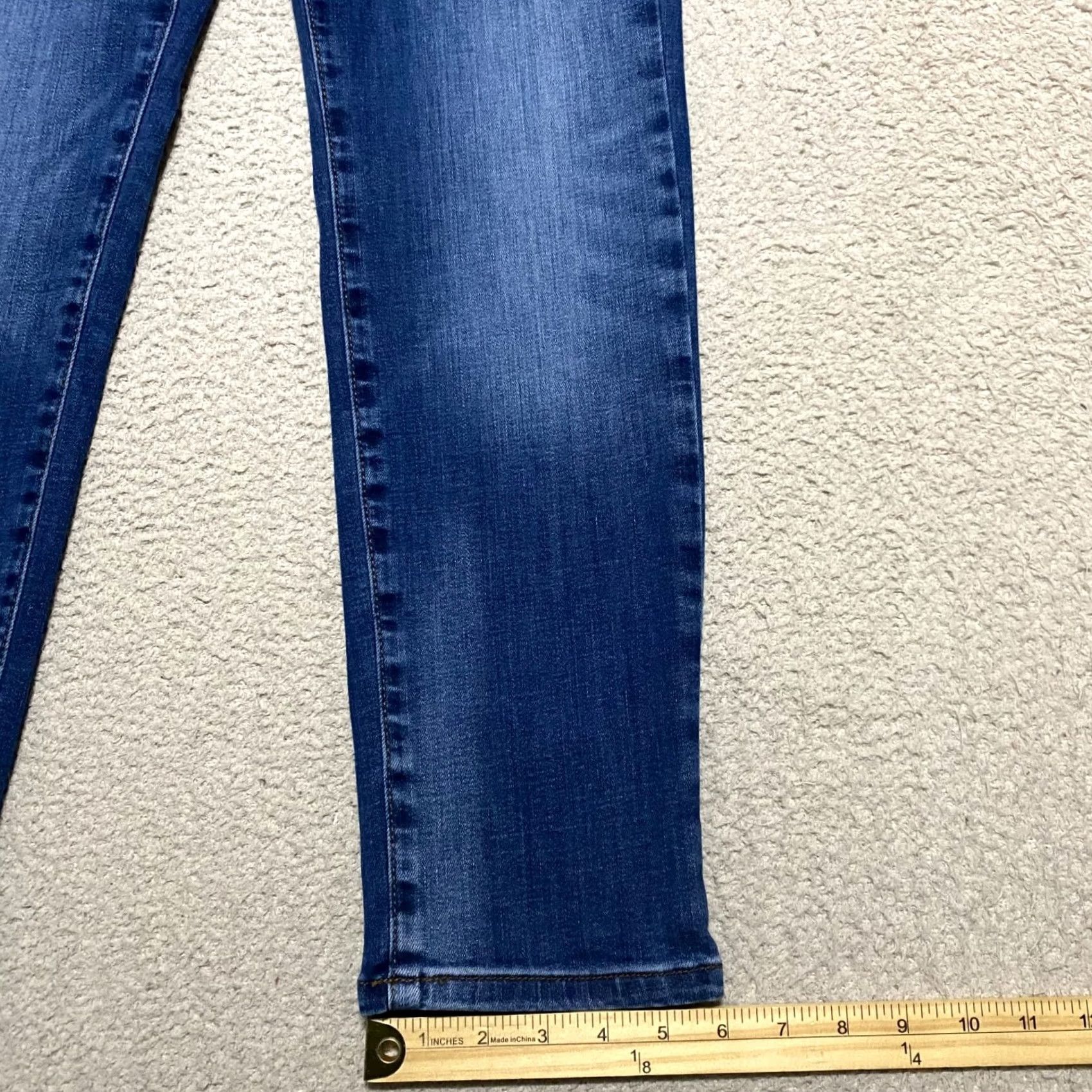J. Jill J. Jill Jeans Womens 6P Petites Blue Denim Straight Mid Rise Medium Wash Size 28" / US 6 / IT 42 - 5 Thumbnail