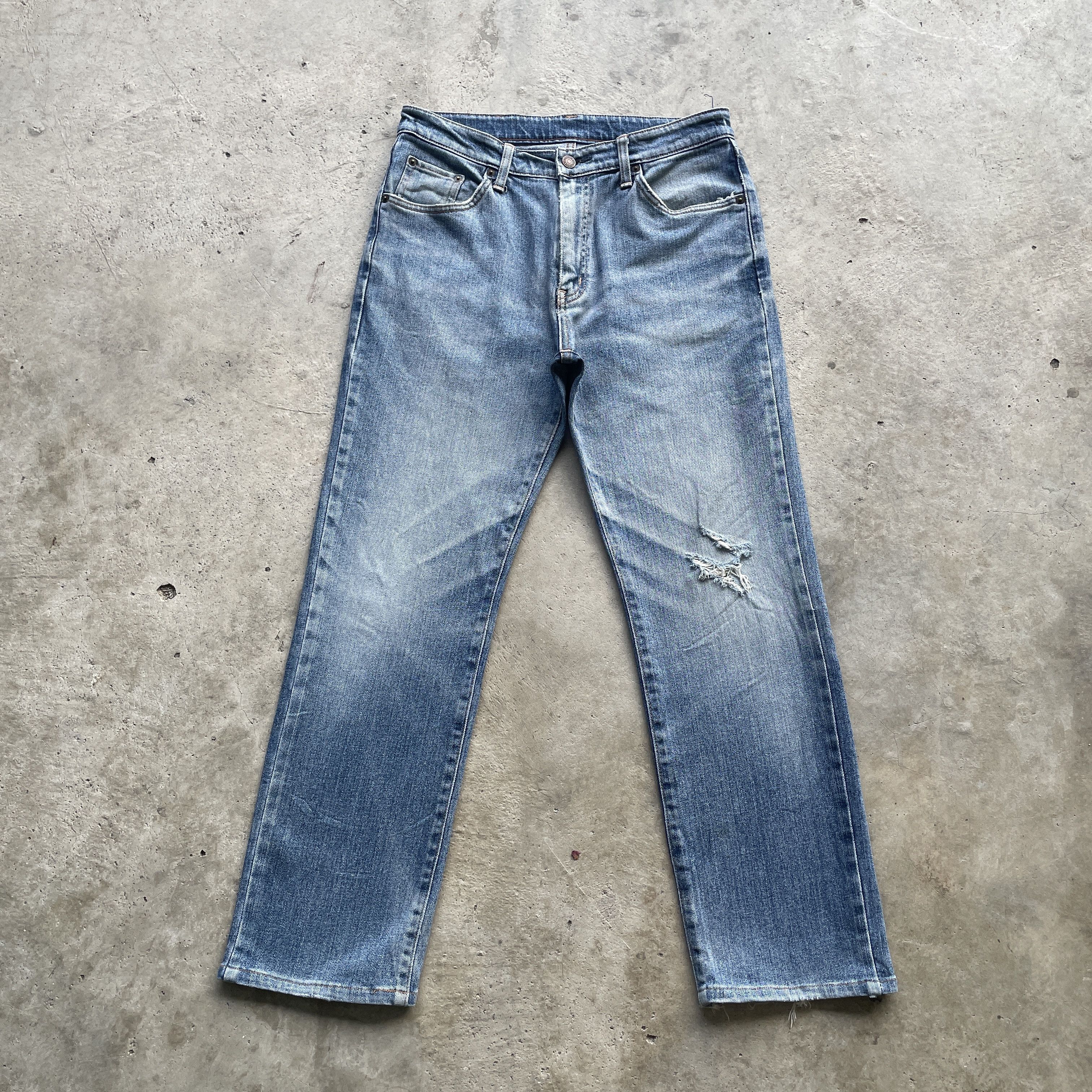 Japanese Brand VINTAGE EDWIN DISTRESSED JAPAN JEANS FADED DENIM PANTS W31 Size US 31 - 2 Thumbnail