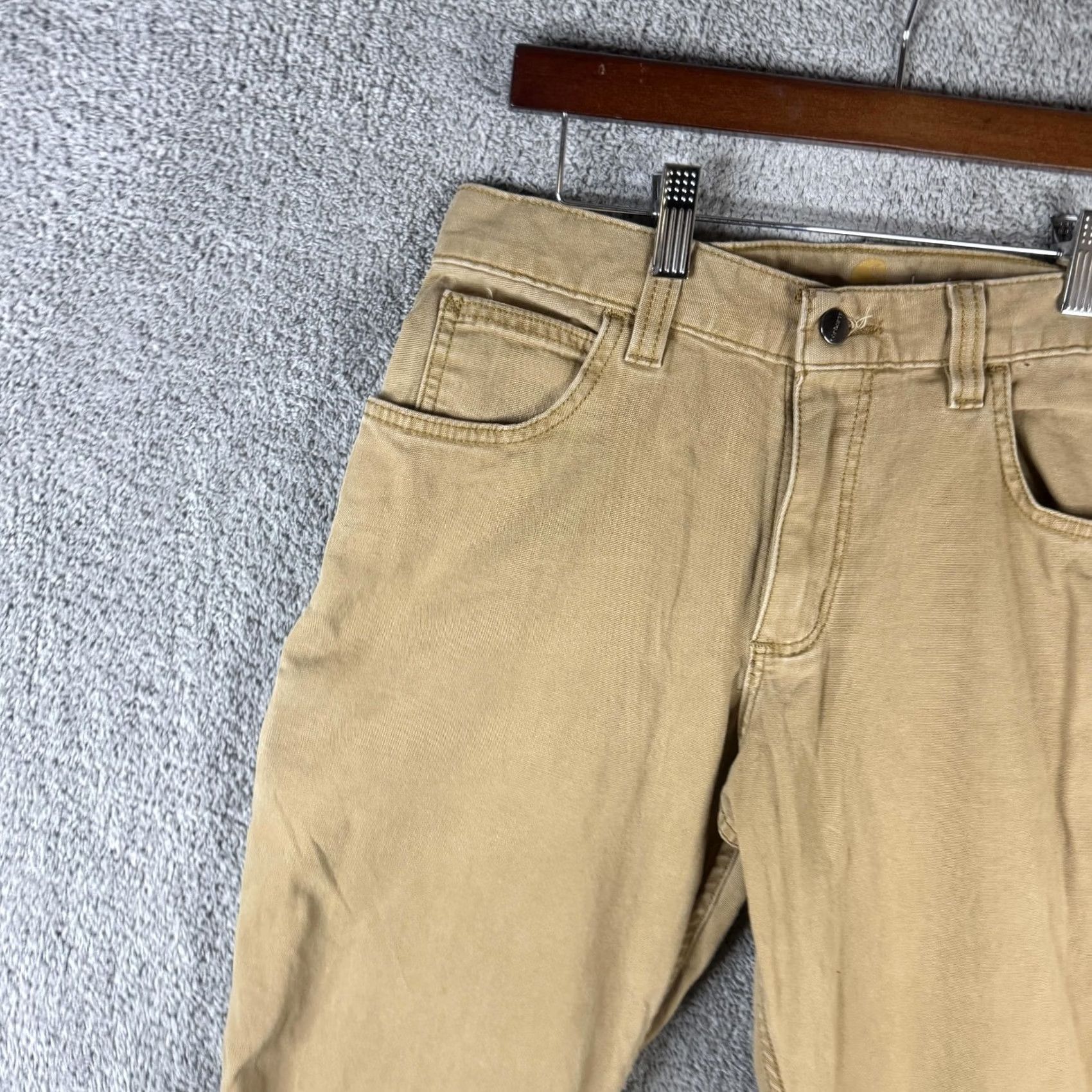 Carhartt VINTAGE Carhartt Carpenter Pants Mens 30x28 Brown Relaxed Canvas Glitter Cross Pants Baggy Workwear Casual 90s Mens Size US 30 / EU 46 - 2 Thumbnail