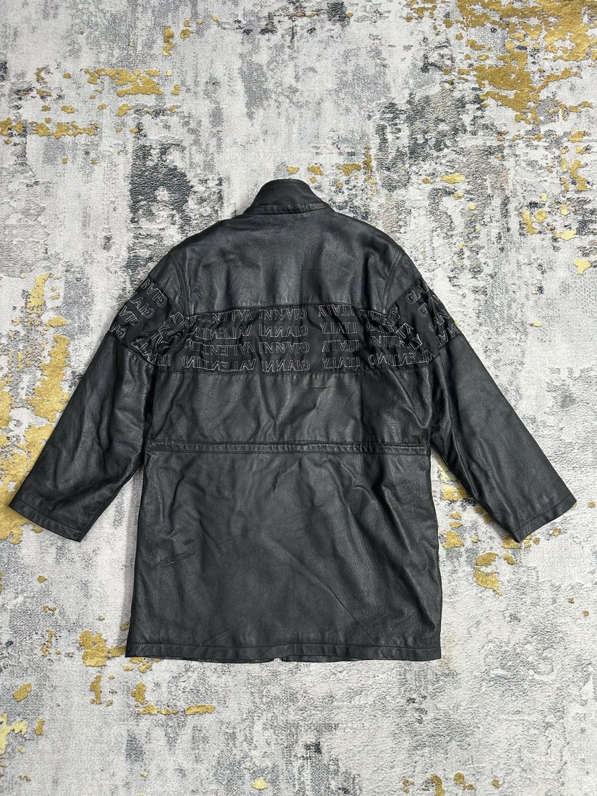 Gianni Valentino Gianni Valentino Spellout Leather Jacket Size US M / EU 48-50 / 2 - 3 Thumbnail