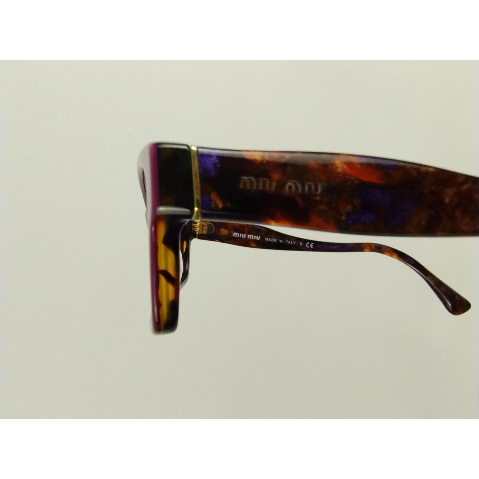 Miu Miu Miu Miu Women's Eyeglass Frames VMU-021 PC4-101 Burgundy Ppl Size ONE SIZE - 7 Thumbnail
