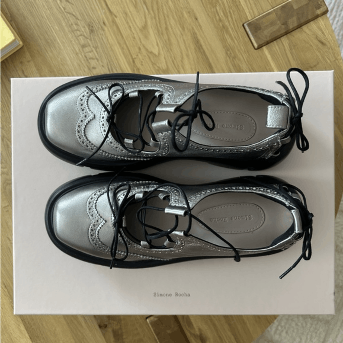 Simone Rocha NEW IN BOX Simone Rocha Platform Ghillie Mary Jane Loafer Size US 8 / IT 38 - 6 Thumbnail