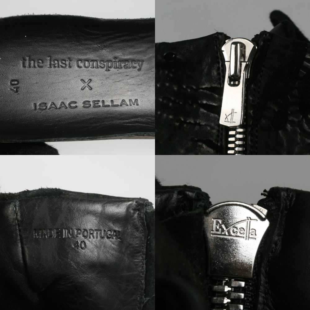 Isaac Sellam Experience X Conspiracy Culatta Horse Leather Side Zip Sneakers Size US 7 / EU 40 - 11 Thumbnail