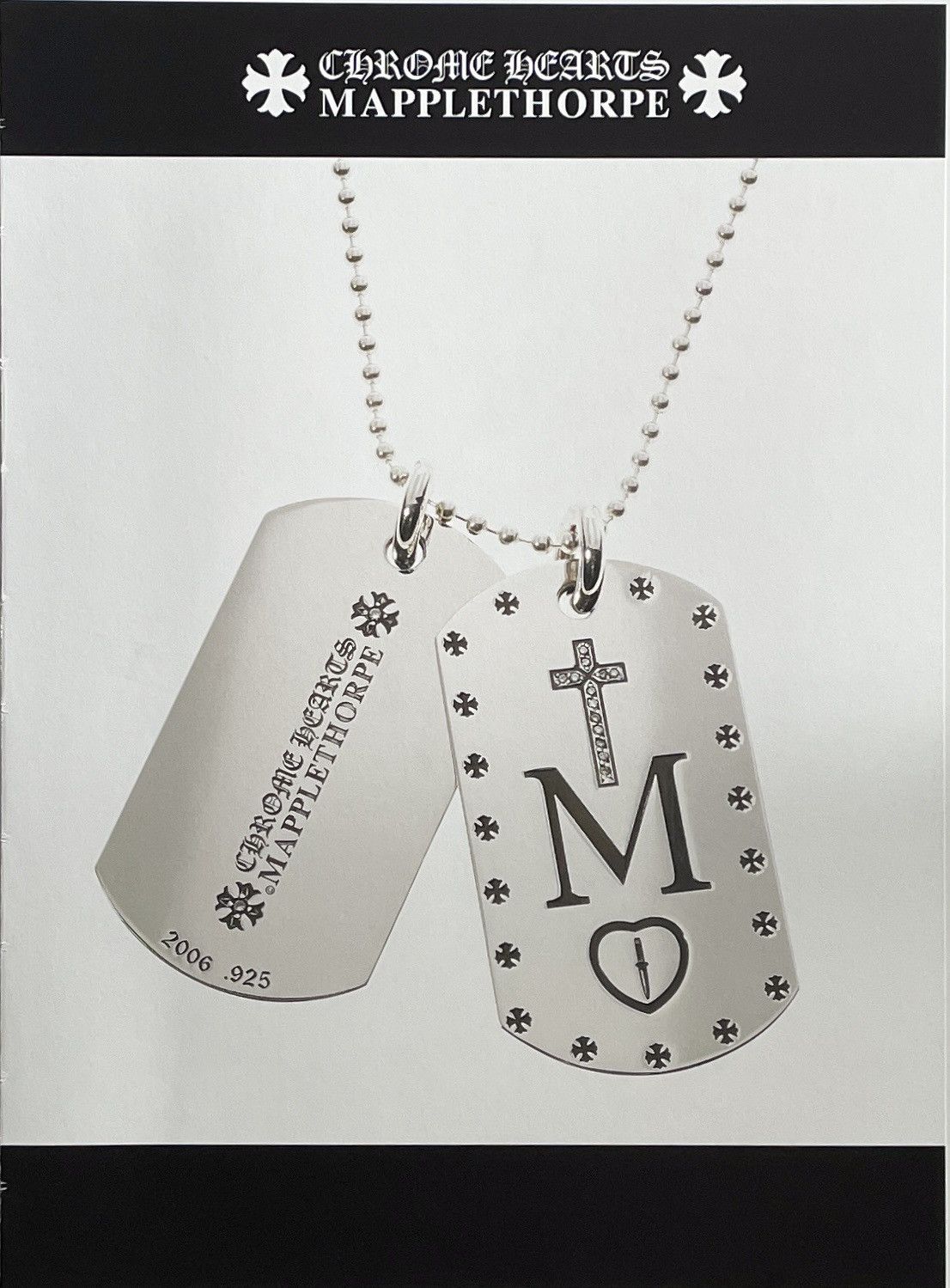 Chrome Hearts × Vintage Chrome Hearts MAPPLETHORPE dog tags photo Poster framed 9x11 Size ONE SIZE - 2 Thumbnail