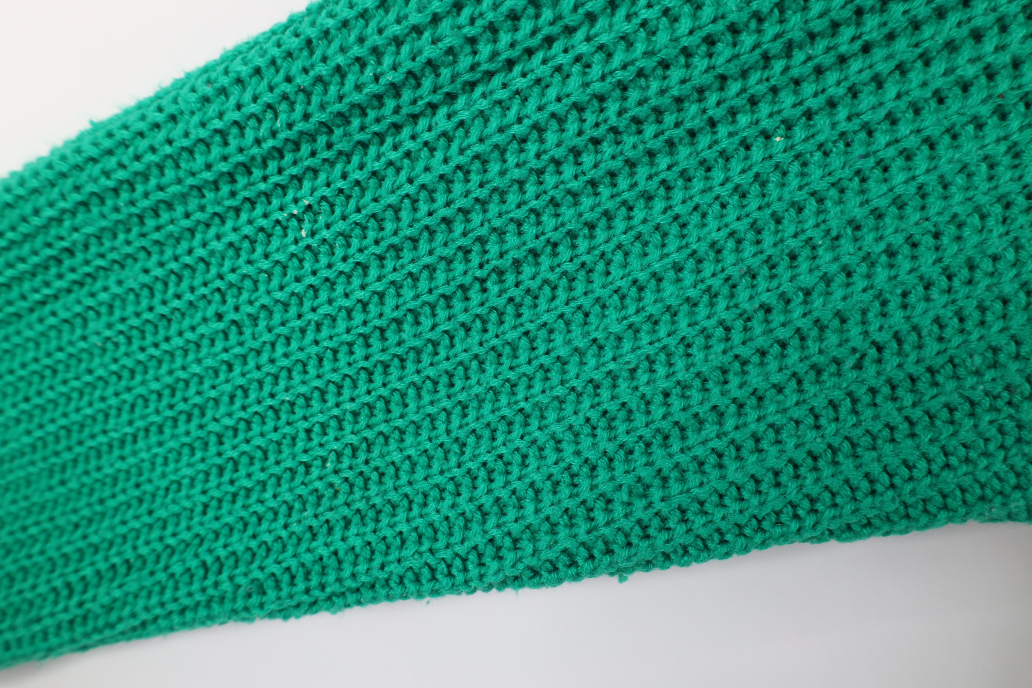 Vintage Vintage 90s Streetwear Ribbed Cable Knit Sweater Green Size XL / US 12-14 / IT 48-50 - 6 Thumbnail