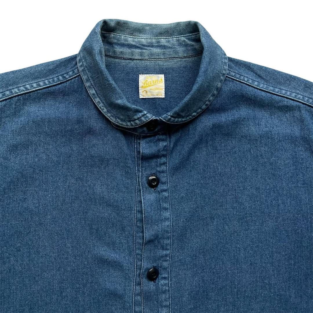 Japanese Brand Barns outfitters shawlcollar denim japanese Size US M / EU 48-50 / 2 - 2 Thumbnail