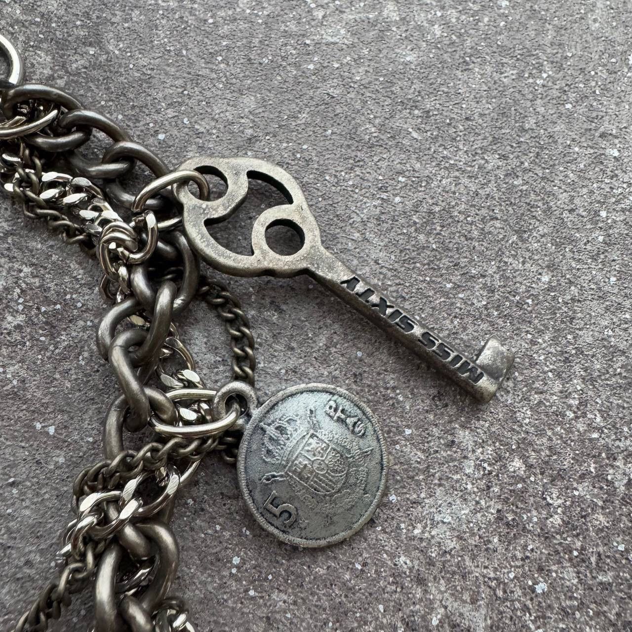 Miss Sixty RARE Miss Sixty Vintage Avant Garde Gothic Belt With Chain Size ONE SIZE - 4 Thumbnail