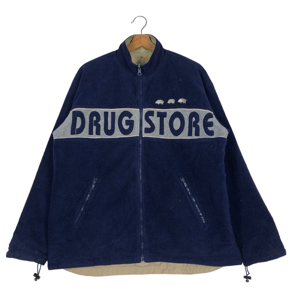 Hysteric Glamour 🔥Vintage Bomber Jacket Reversible Drug Store Japan Made Size US L / EU 52-54 / 3 - 15 Thumbnail