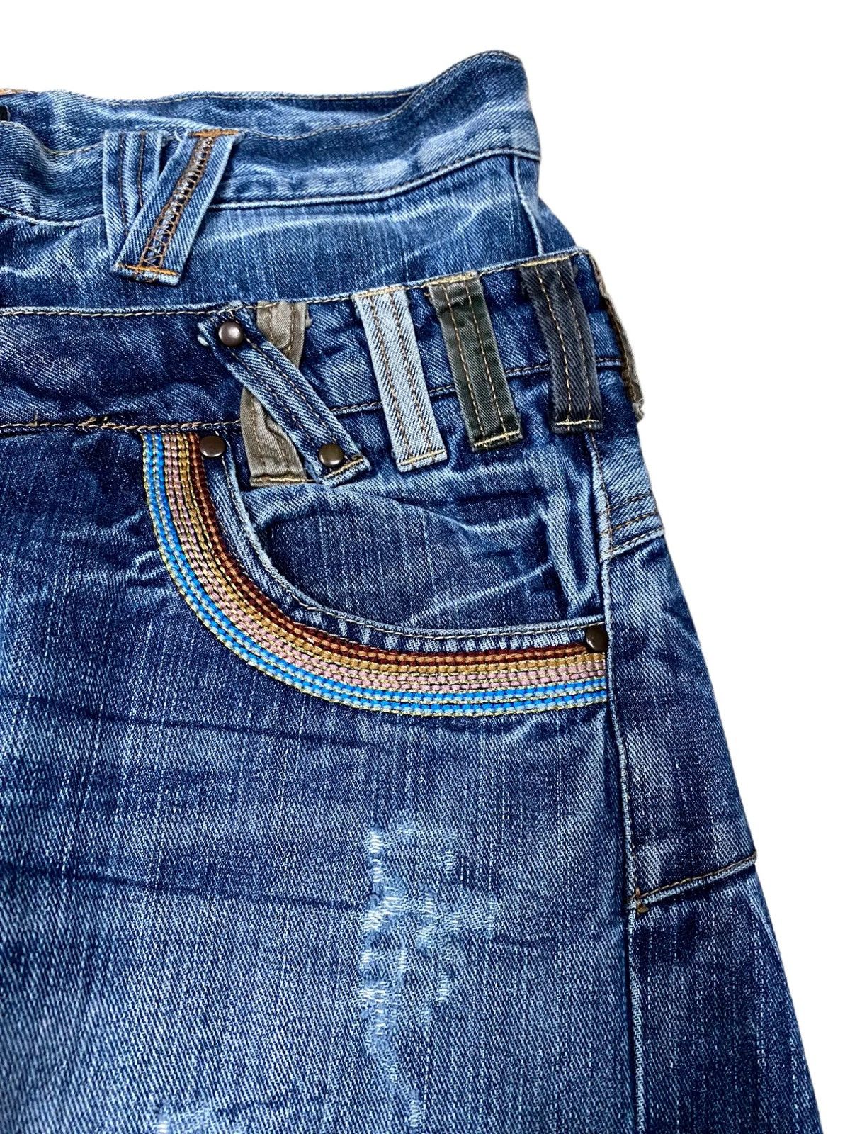 Japanese Brand × Vintage 🔥Vintage Denim Double Waist Wild Life🔥 Size US 34 / EU 50 - 3 Thumbnail