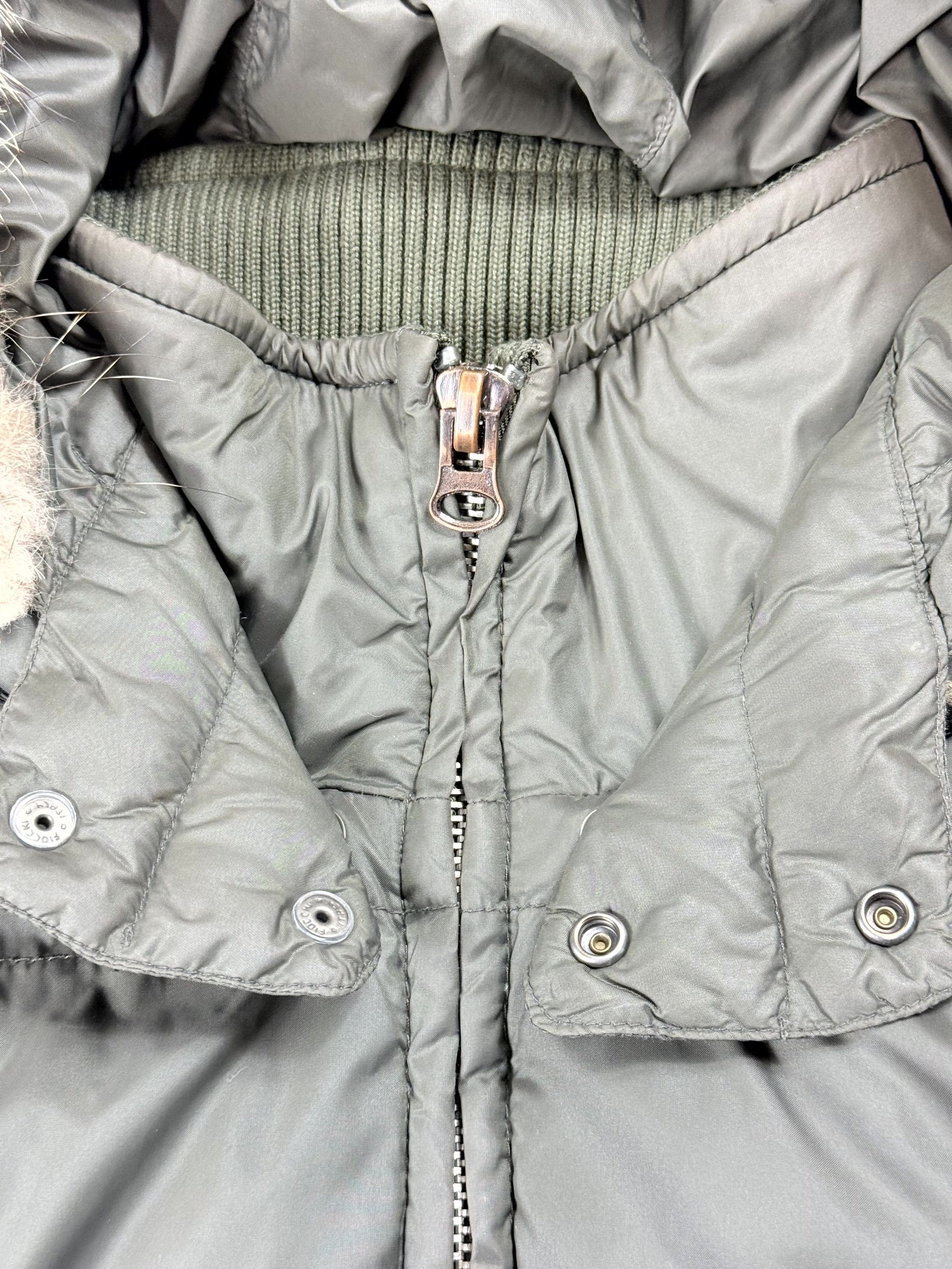 Dolce & Gabbana Dolce&Gabbana Coyote Fur Puffer Khaki Logo Bomber Jacket Size US M / EU 48-50 / 2 - 12 Thumbnail