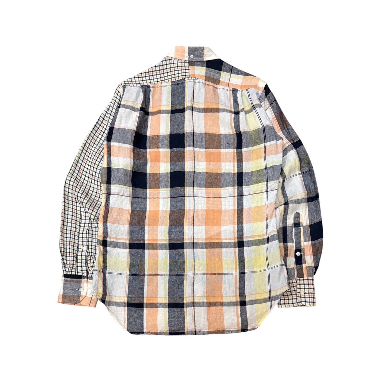 Thom Browne Thom Browne Colourblock Plaid button up Shirt Size US L / EU 52-54 / 3 - 4 Thumbnail