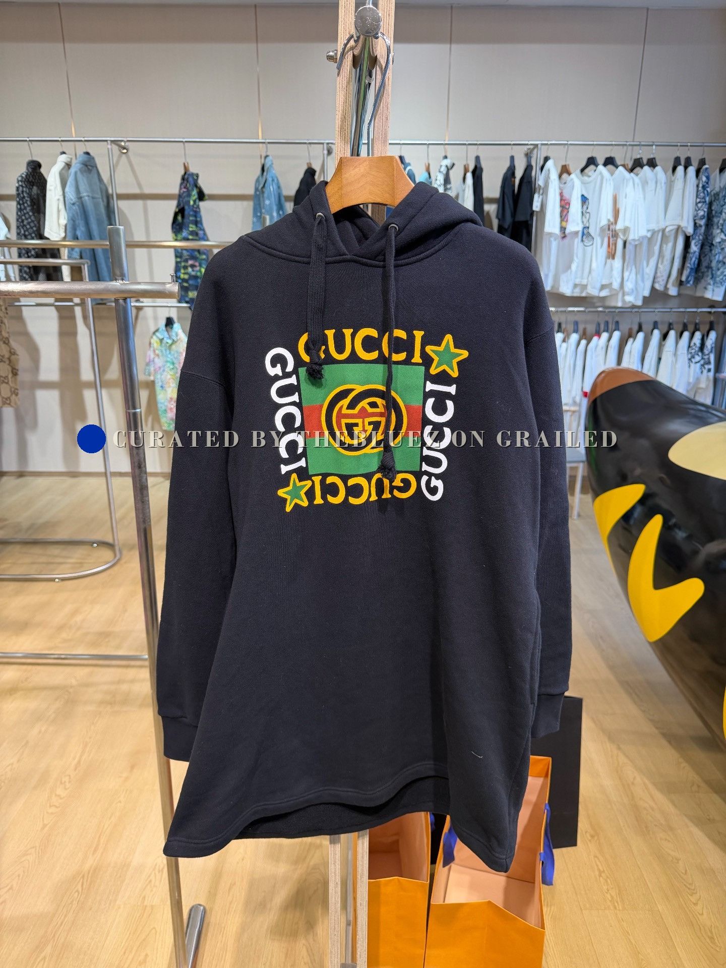 Gucci Gucci Black Hooded Sweatshirt Dress Size S / US 4 / IT 40 - 1 Thumbnail