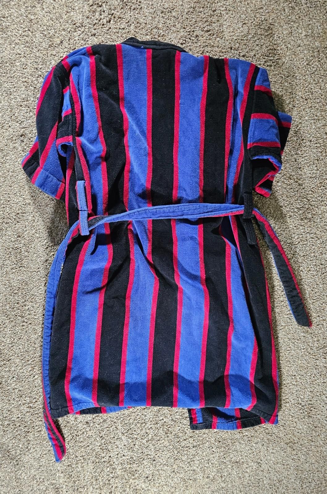 Designer Vintage Turkish Towel Robe OS 80s Hill & Archer Belted Thick Size ONE SIZE - 6 Thumbnail