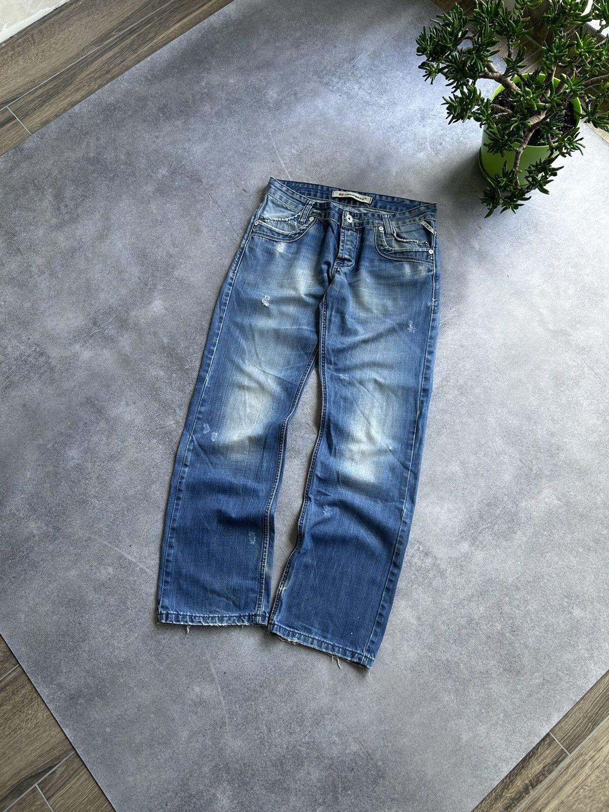 Japanese Brand × Vintage Vintage Cipo & Baxx Distressed Rockers jeans y2k mens Size US 34 / EU 50 - 2 Thumbnail
