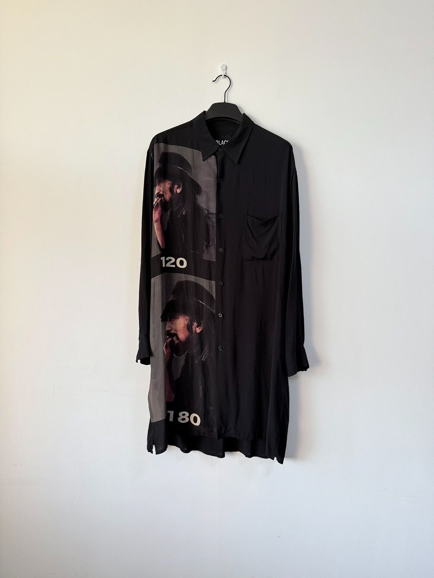 Yohji Yamamoto Yohji Yamamoto Black Scandal Silk Shirt Size L / US 10 / IT 46 - 1 Thumbnail