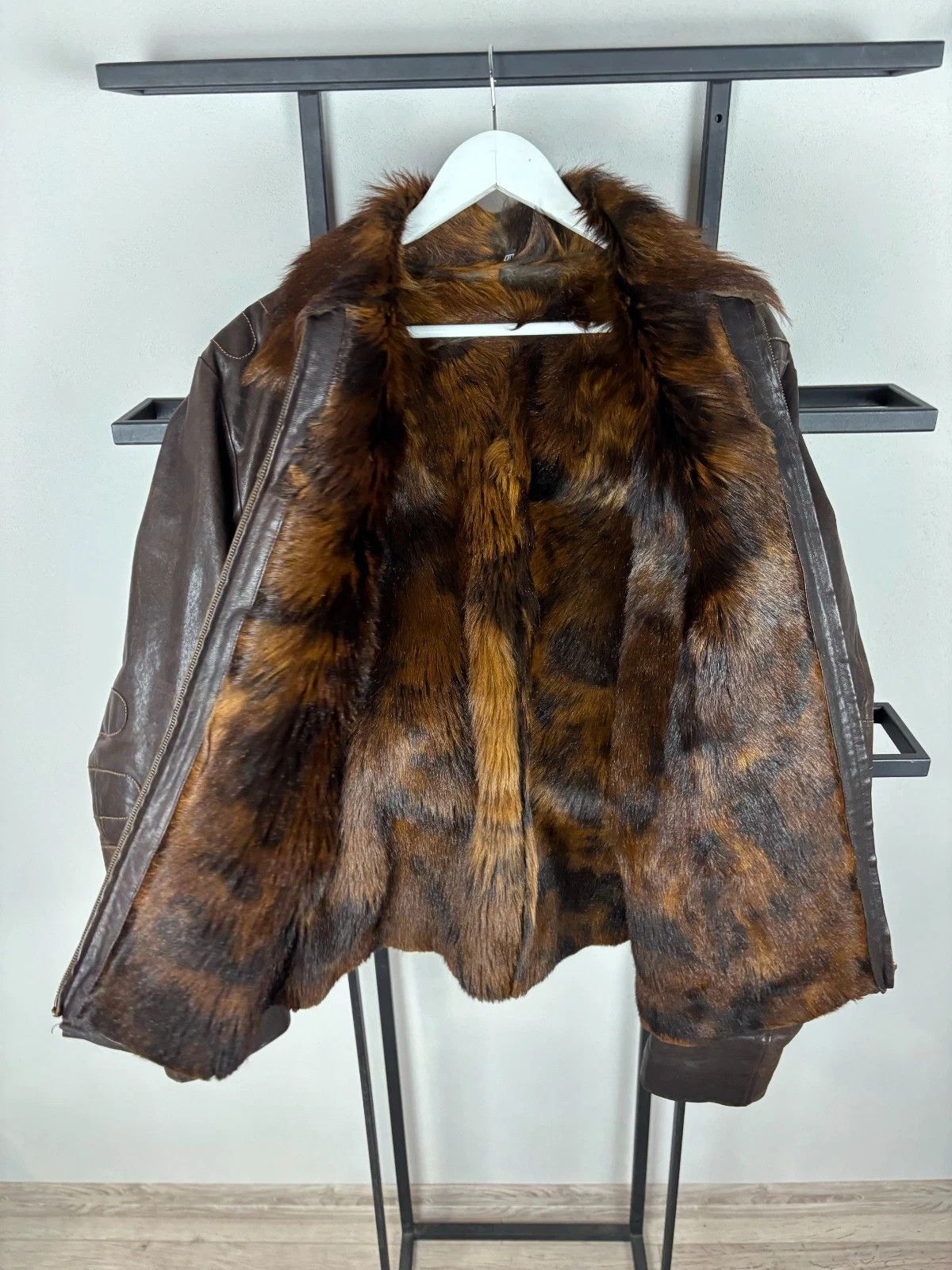 Yohji Yamamoto crazy dolce gabbana 2003 style cropped fur/leather jacket Size US L / EU 52-54 / 3 - 6 Thumbnail