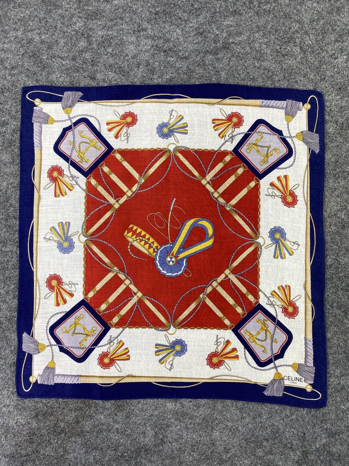 Celine × Vintage Celine handkerchief bandana neckerchief-B140 Size ONE SIZE - 3 Thumbnail