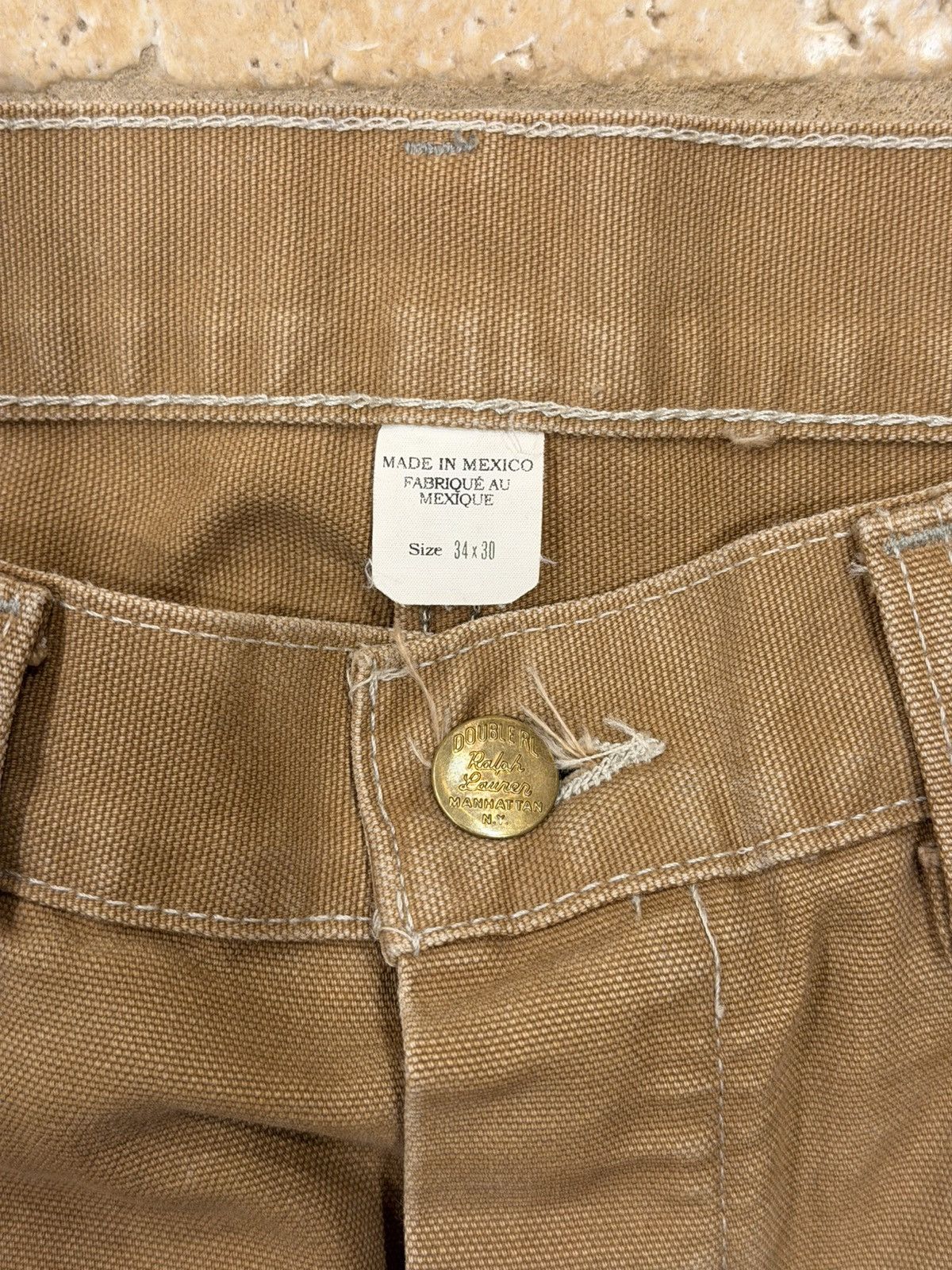 RRL Ralph Lauren Double RL RRL Ralph Lauren Distressed Double Knee Pants Size US 34 / EU 50 - 4 Thumbnail