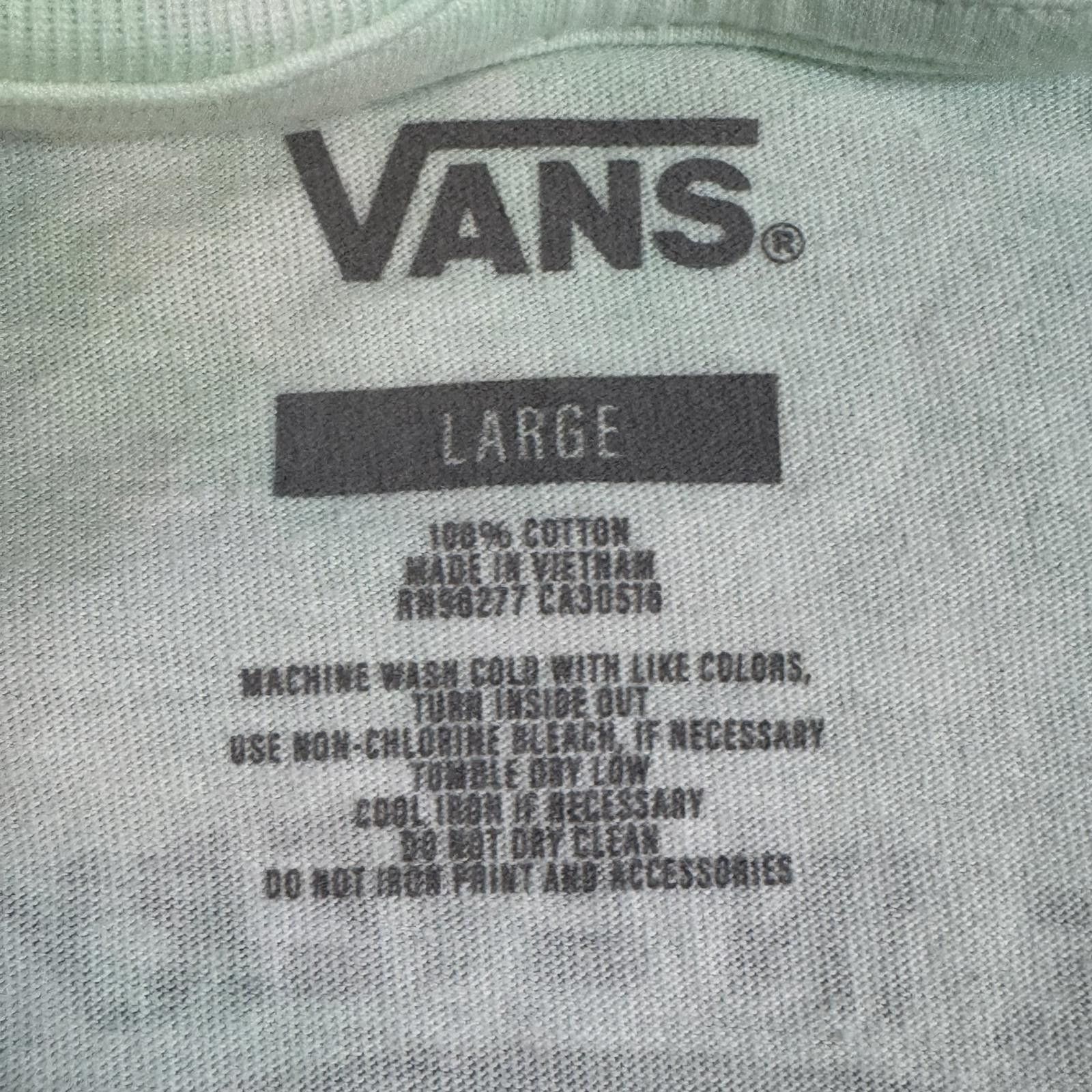 Designer Vans Everyday Rainbow Tie Dye Boyfriend T-Shirt Size L / US 10 / IT 46 - 8 Thumbnail