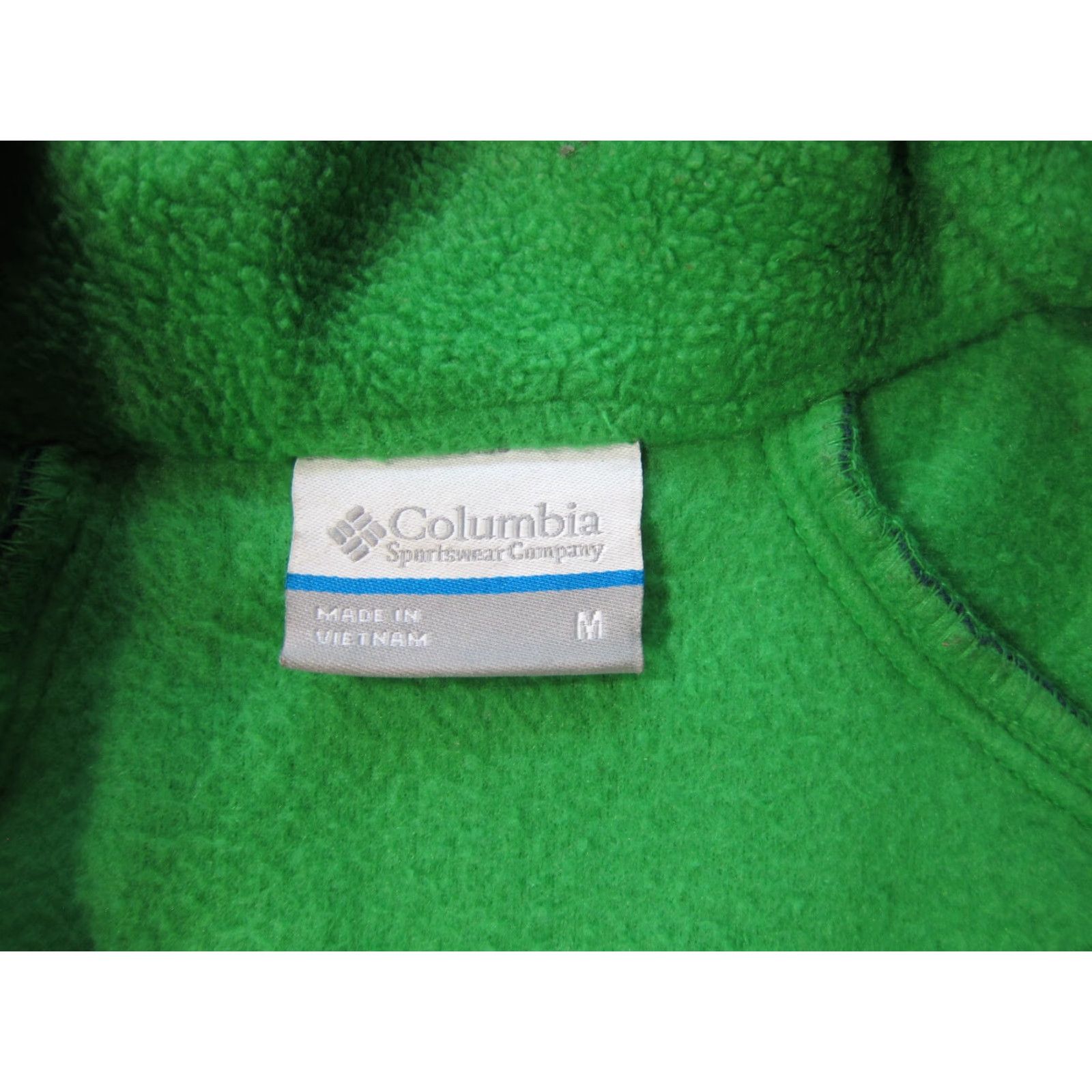 Vintage Columbia Bright Green Fleece Full Zip High Neck Windbreaker Jacket Women M Size M / US 6-8 / IT 42-44 - 3 Thumbnail