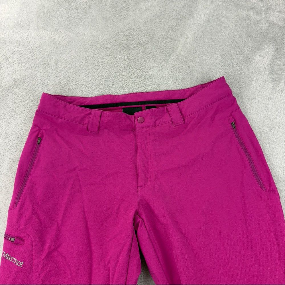 Marmot Marmot Women sz 14 (XXL) Pink Wide Leg Snowboard Ski Pants Size 35" - 6 Thumbnail