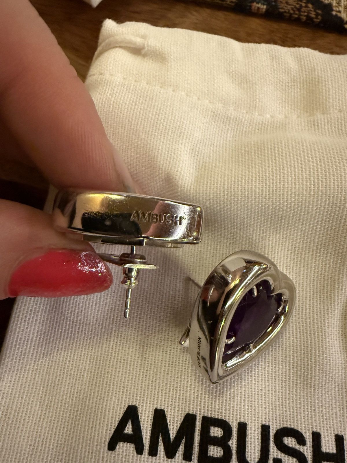 Ambush Design Ambush heart shaped earrings Size ONE SIZE - 2 Thumbnail