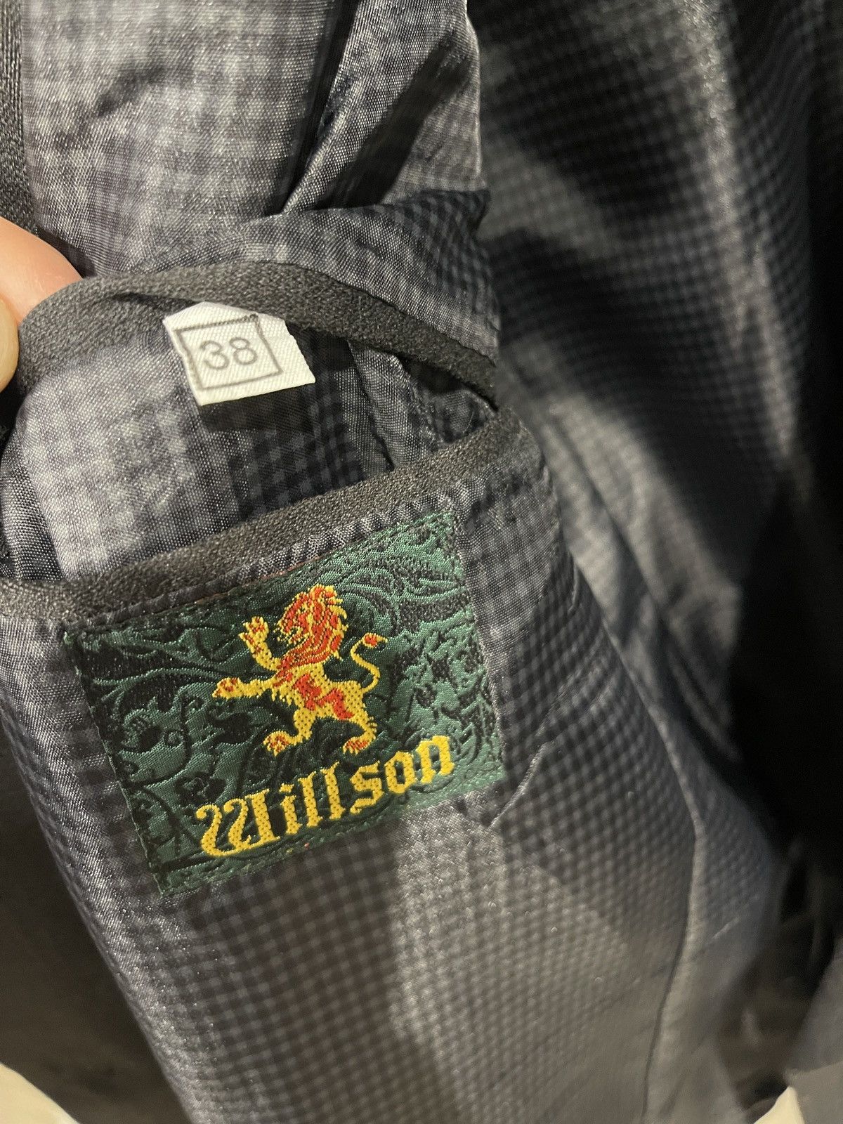 Vintage Vintage double-breasted blazer willson jacket black Size 38R - 10 Thumbnail