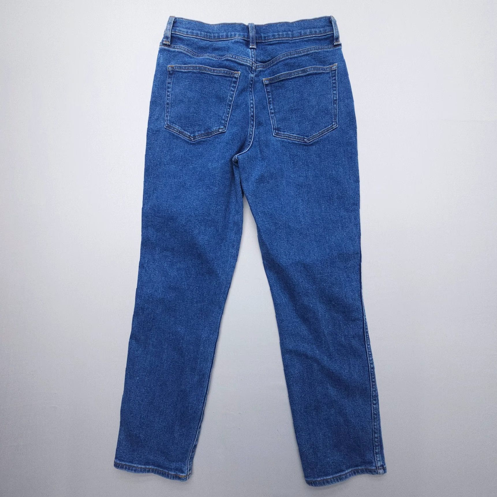 J.Crew J. Crew Jeans Straight Blue 27 Regular Denim 26.5" Inseam High Rise Vintage Style 90s Womens Jeans Size 27" / US 4 / IT 40 - 2 Thumbnail