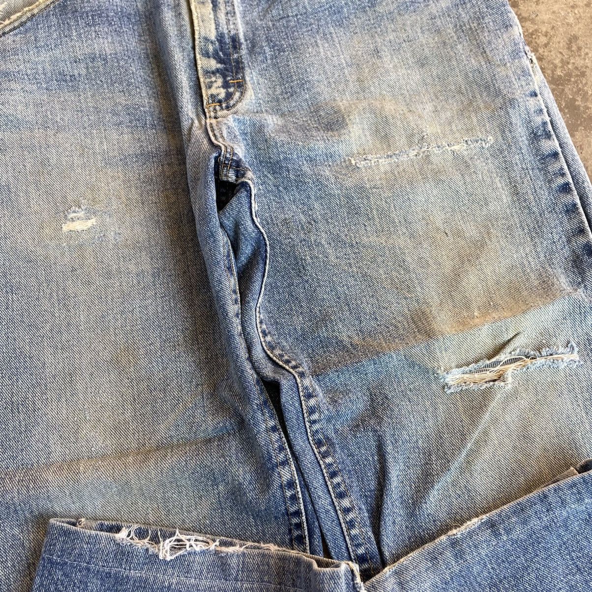 Lee 🔥Vintage Lee Stoned Washed Ripped Distress Denim Jeans Size US 32 / EU 48 - 8 Thumbnail