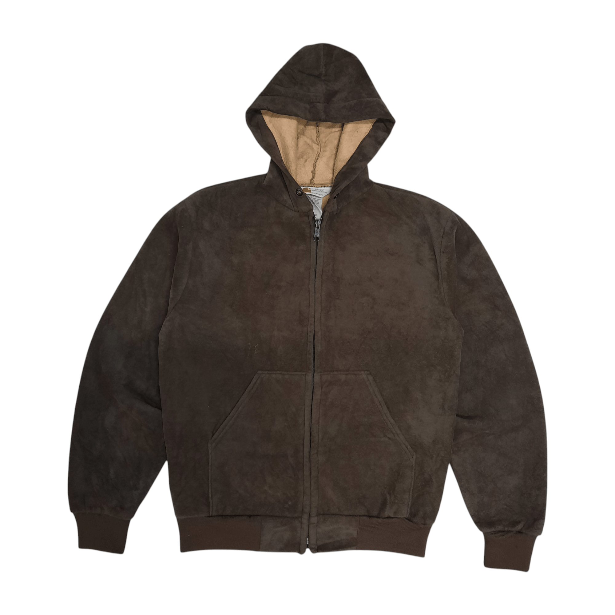 💥 Vintage carharrt rugged made in usa hoodie jacket
